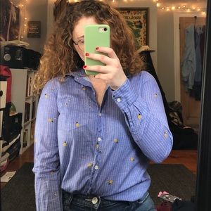 Old Navy pineapple and avocado button up
